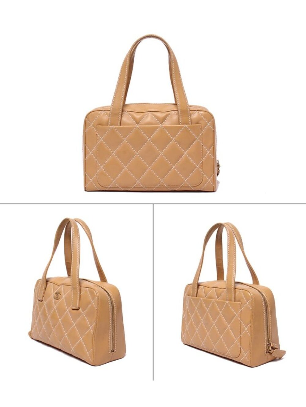 Chanel Handbag Gold Wild Stitch - Picture 2 of 10